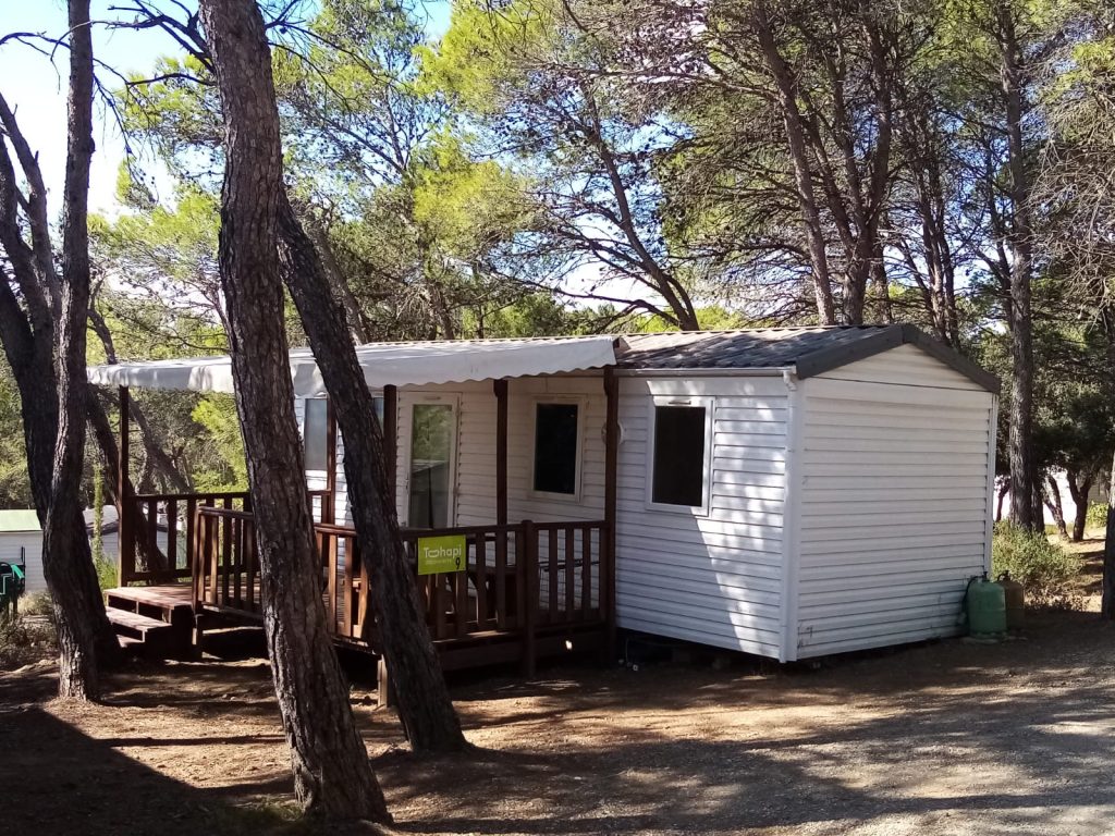 Mobil-home de notre camping le Pinada proche de la Cité Médiévale de Carcassonne