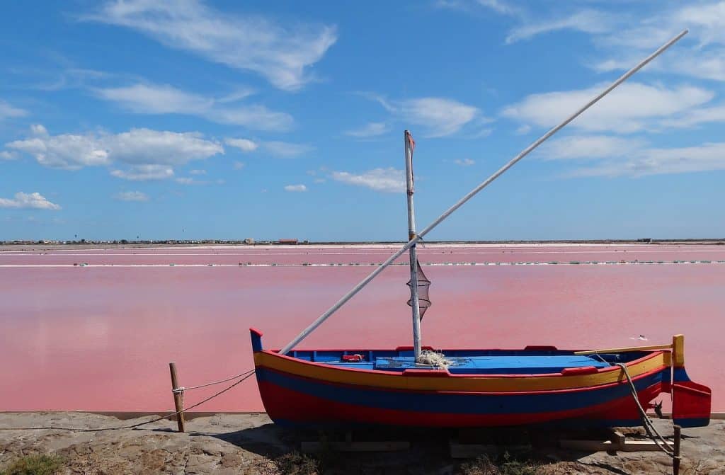 Salin de Gruissan aux teints roses