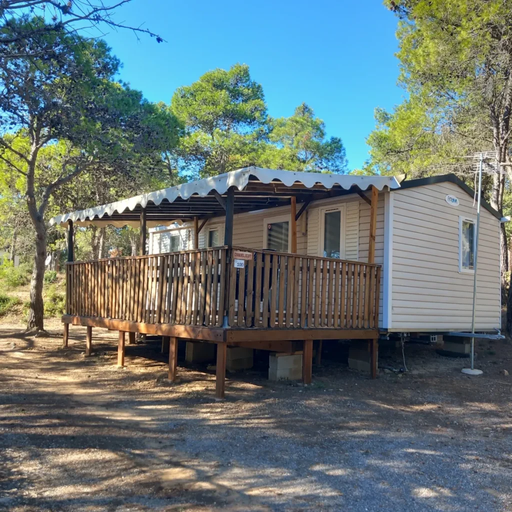 Mobil-home dans l'Aude confort